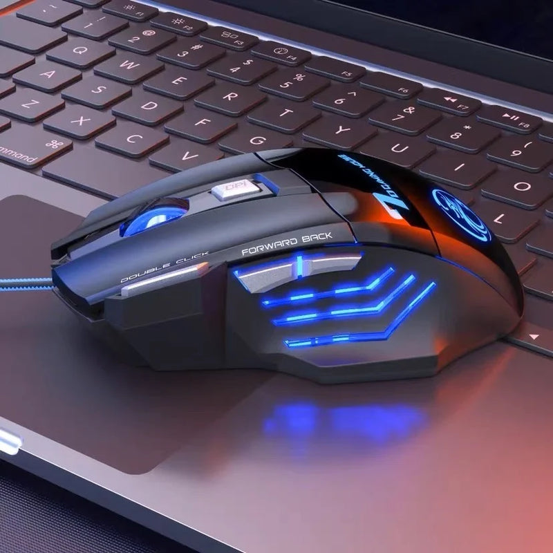 Mouse Gamer LED 7 Botões 2400DPI