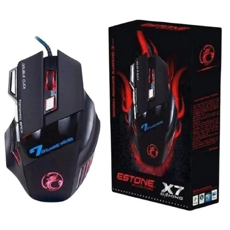 Mouse Gamer LED 7 Botões 2400DPI